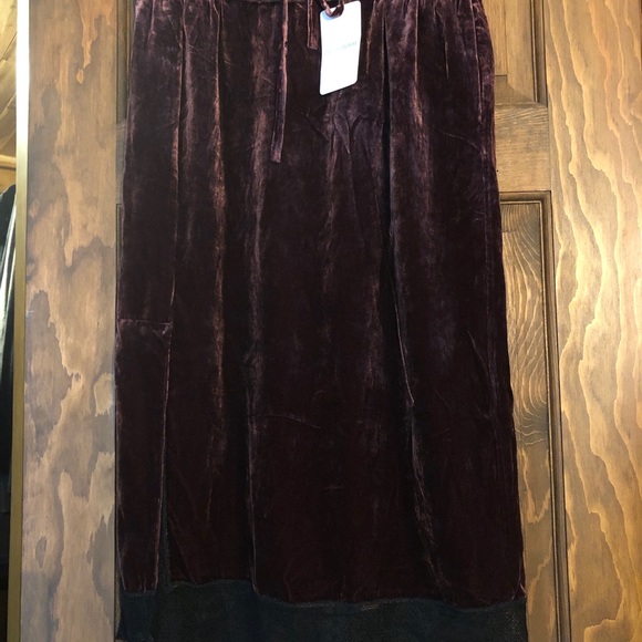 ❌SOLD❌NWT ZADIG & VOLTAIRE Silk Velvet Jillian Skirt - Picture 5 of 15
